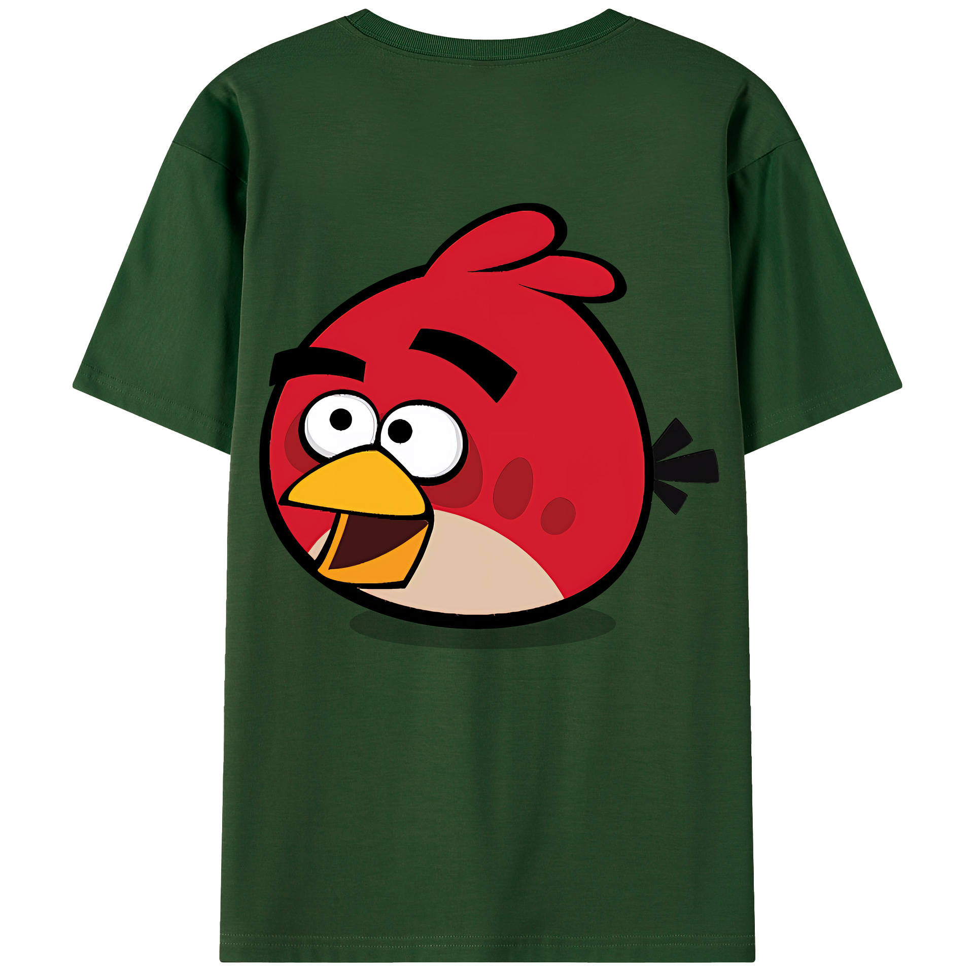 （画像用） Angry Birds アングリーバード 綿100％半袖Tシャツ（背面プリント）